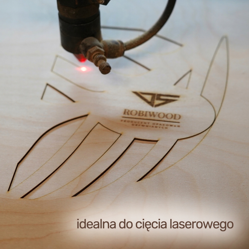 Sklejka Brzozowa do Lasera 3mm (600x400 mm) 1szt CNC RobiWood - obrazek 3