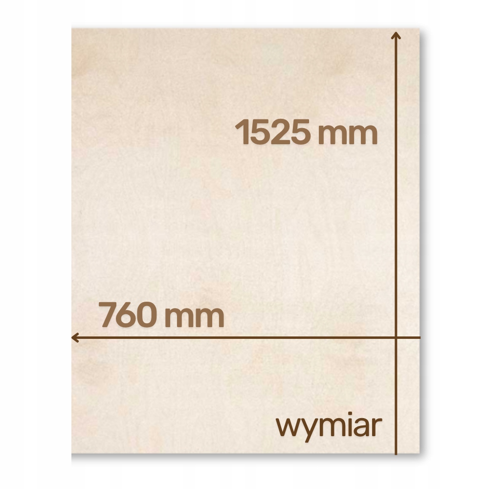 Sklejka Brzozowa do Lasera 3mm (1525x760 mm) 1szt CNC RobiWood - obrazek 2