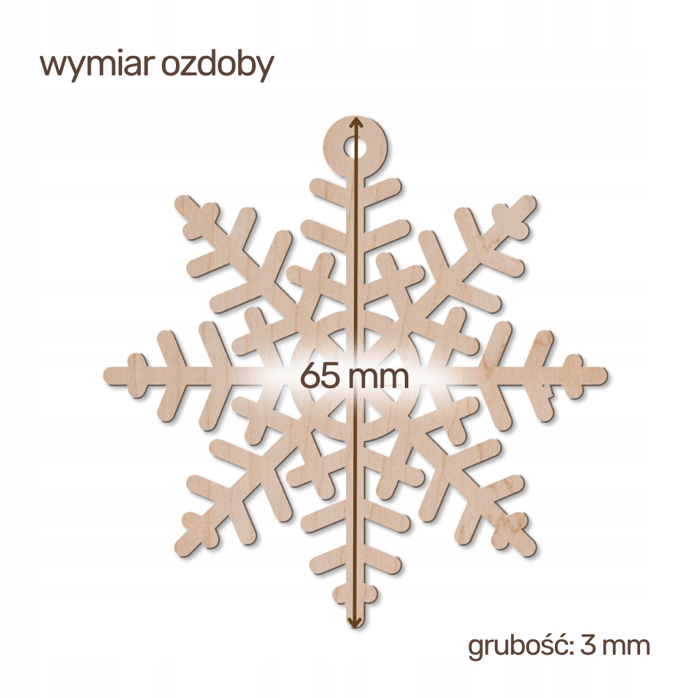 Bombka Drewniana na Choinkę EKO Wzory do wyboru - obrazek 2