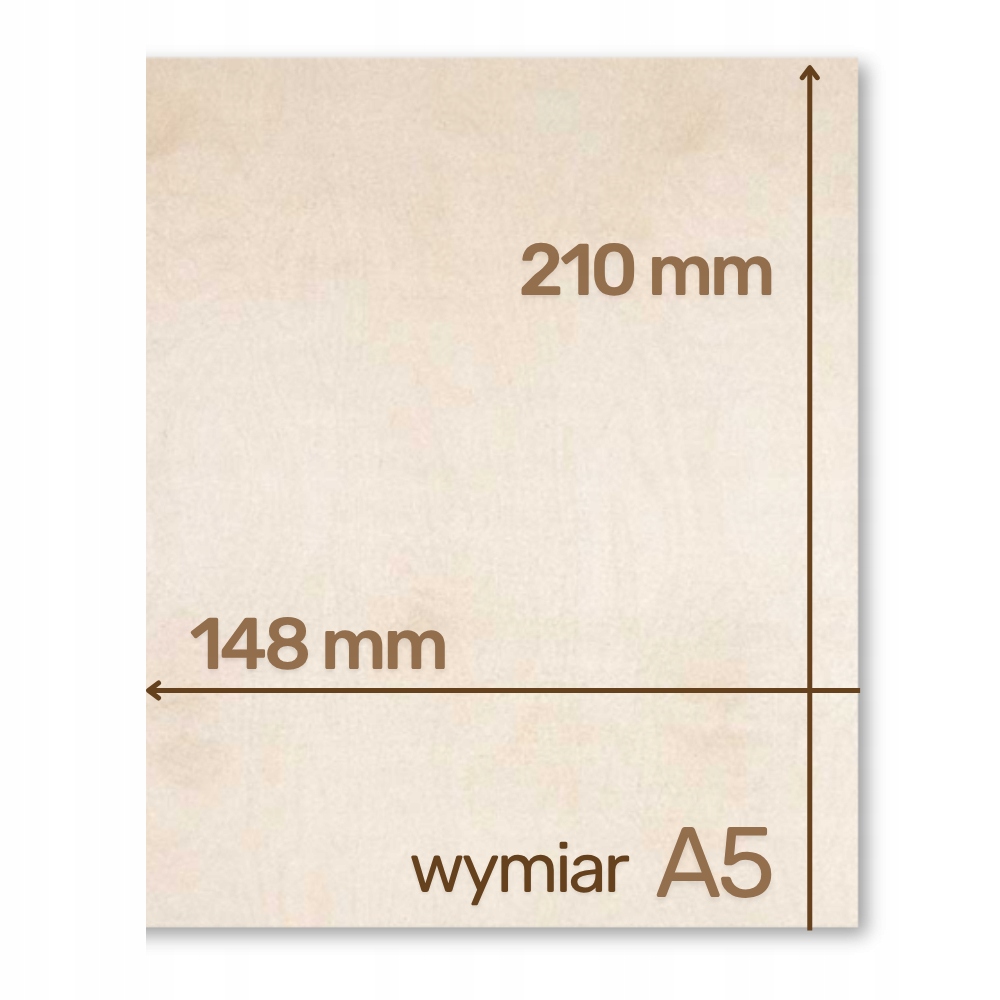 Sklejka Brzozowa do Lasera 3mm A5 1szt CNC RobiWood - obrazek 2