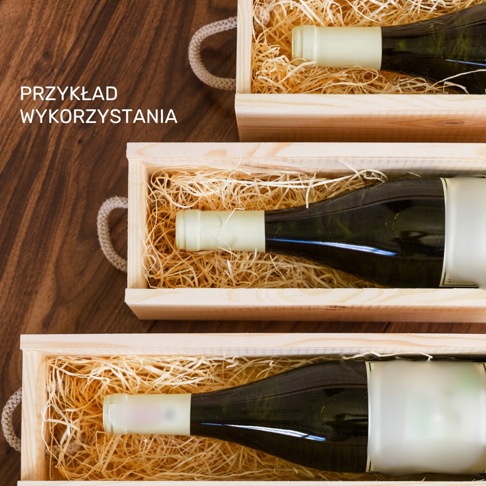 Wełna Drzewna 1kg Wypełniacz do Prezentów Sianko EKO RobiWood - obrazek 3