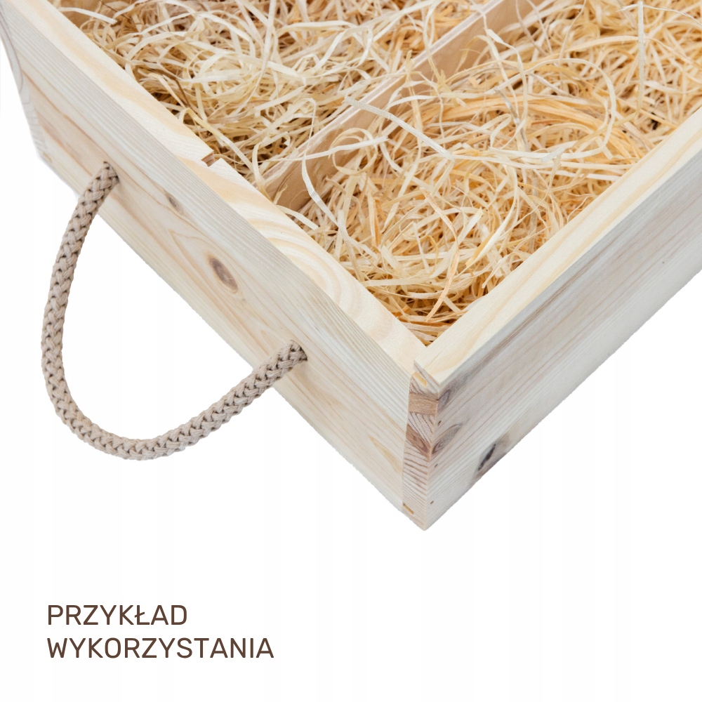 Wełna Drzewna 1kg Wypełniacz do Prezentów Sianko EKO RobiWood - obrazek 6