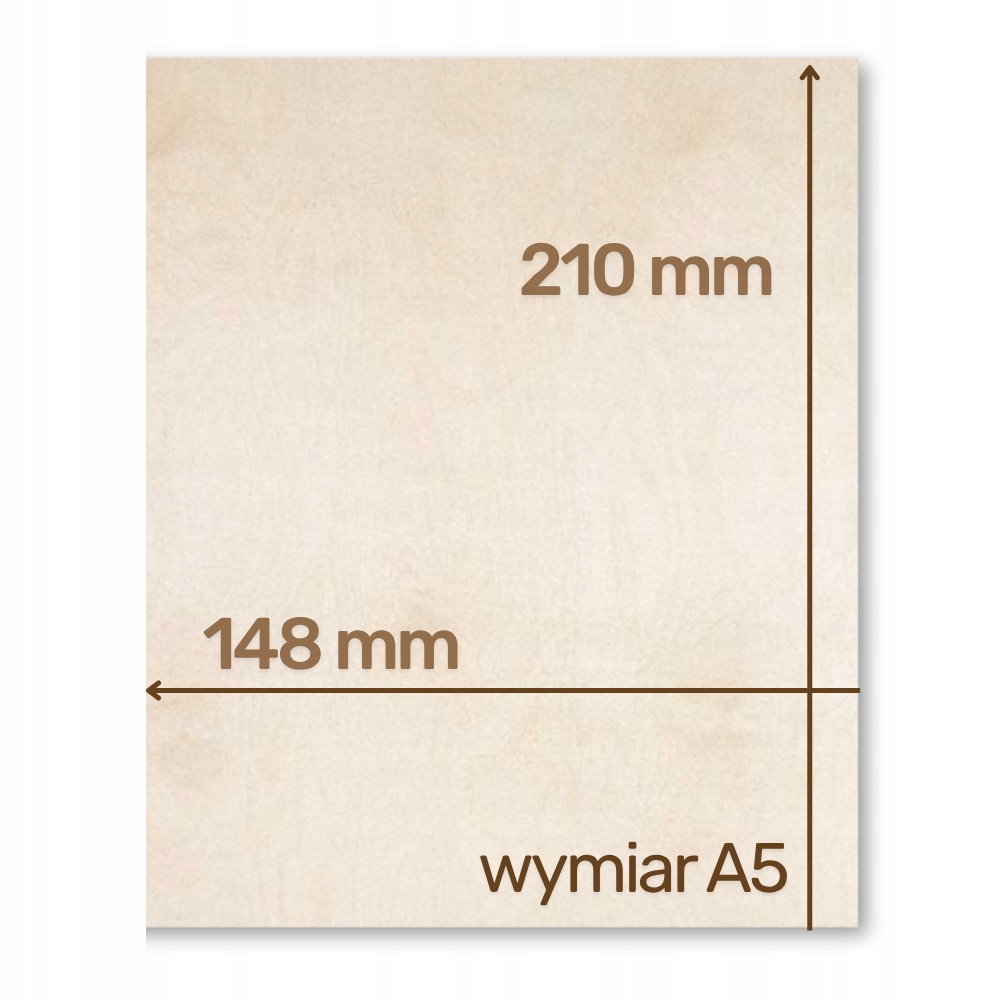 Sklejka Brzozowa do Lasera 6mm A5 1szt CNC RobiWood - obrazek 2